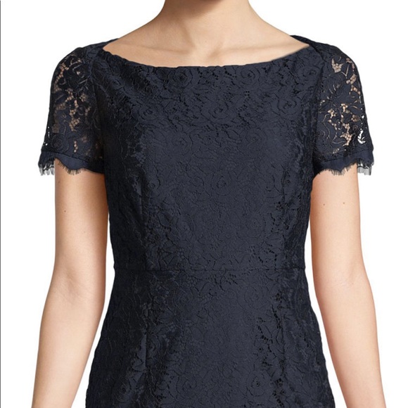 Diane Von Furstenberg Ainsley Blue Lace Dress - Picture 3 of 13